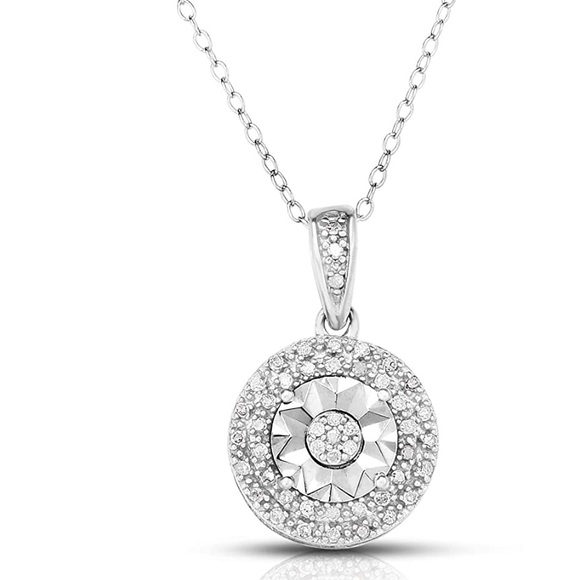 Jewelry - Natural Diamond Cluster Necklace